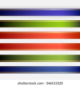 Red green blue ribbon