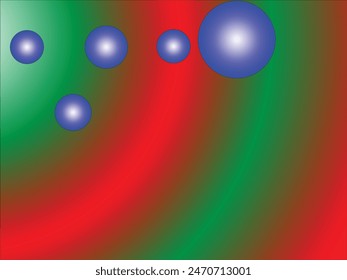 Red, green, blue, white and yellow color combination gradient background design.