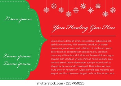 Red and Green celebration background vector