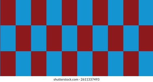 Red and green checkered pattern, checkerboard seamless pattern. vector
