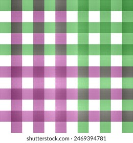Red and green checkered tablecloth pattern for picnic design