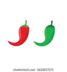 red and green chili peppers for illustration of cooking ingredients