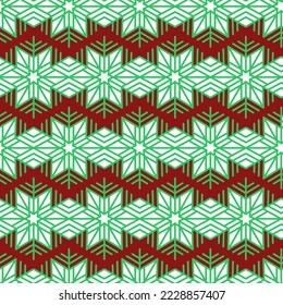 Fondo de navidad verde rojo con copo de nieve para invitación y felicitaciones, diseño de papel de envoltura festivo