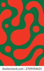 Fondo líquido rojo verde de la Navidad