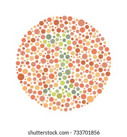 Red Green Color Blind Test - Number 1
