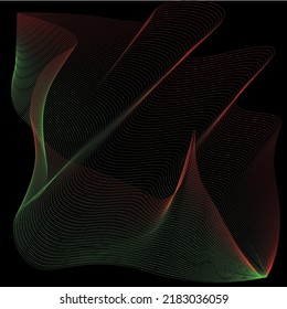 A red and green color vector