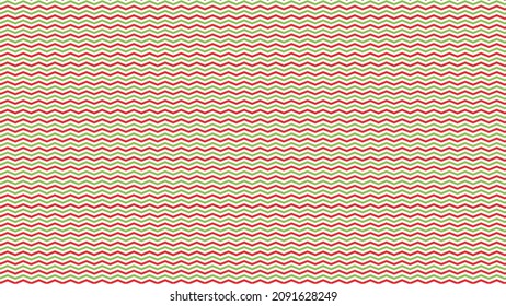 Red and Green colors zigzag vectors for christmas pattern and background