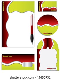 Red & Green Company vector set