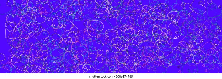 Red Green Confetti Party White Simple Romantic Pic. Purple Bright Pink Colorful Rainbow Style. Multicolor Blue Love Neon Hearts Art Illustration. Vector Transparent Violet Modern Art Pattern.