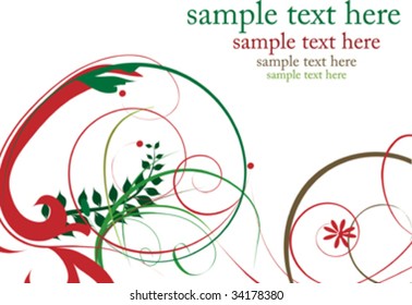 red and green design ornament