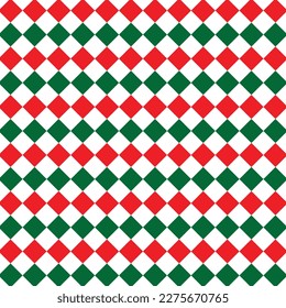 
Red and green diamond shape seamless wrapping paper pattern.