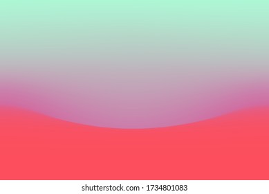 Red and green gradient background. Minimal simple backdrop in color field art style.