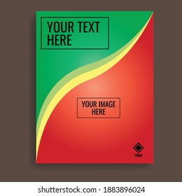 Red and green gradient background social media template. Great vector for, web, sales promotion, product marketing, banner, flyer, online shop etc.