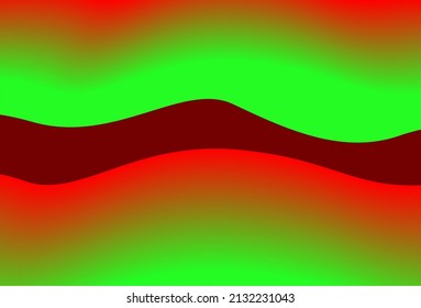 red and green gradient background with soft colors