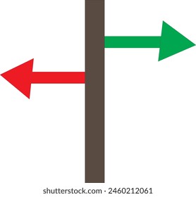 red green icon in a board