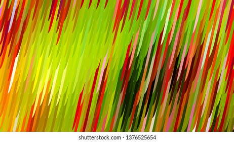Red Green and Orange Diagonal Lines and Stripes Background Illustration