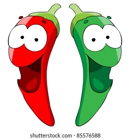 red and green pepper