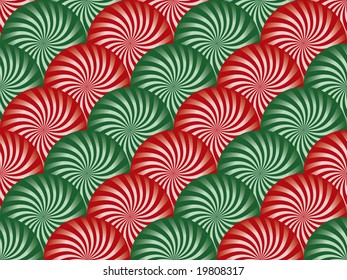Red and Green Peppermint Background