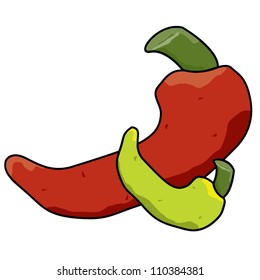 Red and Green Peppers