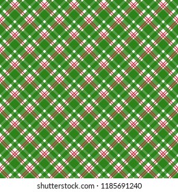 Red Green Plaid Seamless Pattern Red Stock Vector (Royalty Free ...