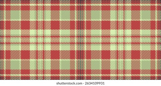 Red and green plaid textile texture.  Perfect for autumnal designs, fashion, home decor, or website backgrounds.