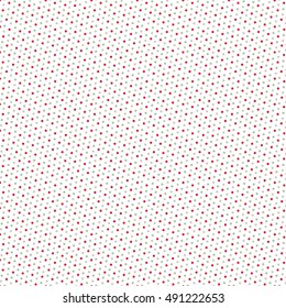 red green polka dots