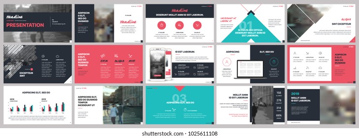 Red and green presentation templates elements on a white background. Vector infographics. Use in Presentation, flyer and leaflet, corporate report, marketing, advertising, annual report, banner.