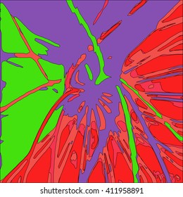 Red green and purple abstract background