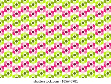 Red and green rose pattern on light yellow background. Sweet flower seamless pattern in vintage style for design.
