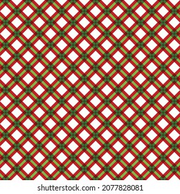 Red and green seamless pattern for fabric