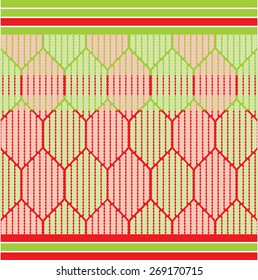 red green seamless texture. Lozenges pattern. Spring seamless background. Bright and pastel colors
