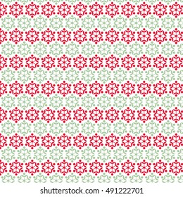 red green snowflake stripe