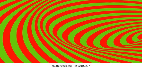 Red and green spiral swirl abstract background