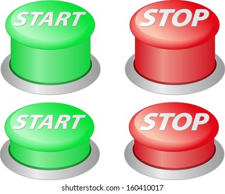 red and green stop and start buttons