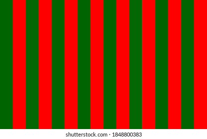 Red and green strips vertical seamless arrangement. For use as background. Greeting on Merry Christmas and happy new year's concept.