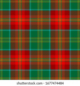 Red and Green Tartan Plaid Scottish Seamless Pattern. Texture from tartan, plaid, tablecloths, shirts, clothes, dresses, bedding, blankets and other textile.