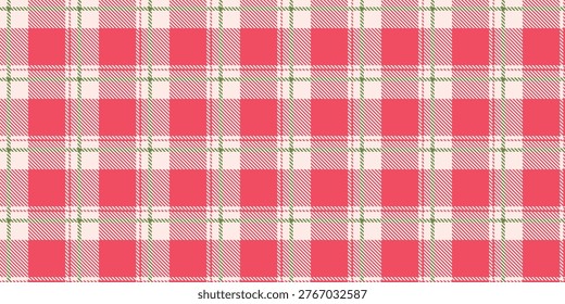 Red green tartan seamless pattern, classic christmas plaid textile background, diagonal striped checks, cozy flannel fabric print, holiday wrapping paper, winter wallpaper, rustic decor, festive mood
