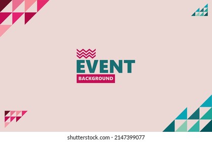 Red and green triangle pattern vector background. Background with copyspace. Suitable for event, seminar, meeting, conference, and art performance.