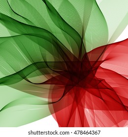Red Green vector design background