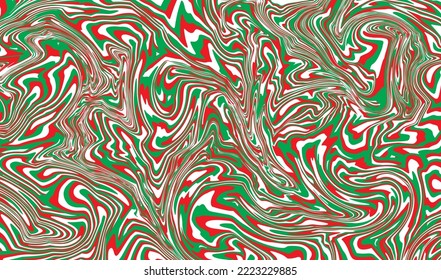 Red Green White Abstract Marble Texture Pattern for Printing: wektor stockowy