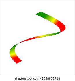 red green yellow flag color gradient ribbon vector eps