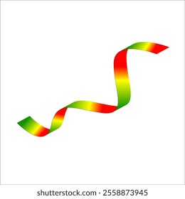 red green yellow flag color gradient ribbon vector eps