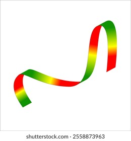 red green yellow flag color gradient ribbon vector eps