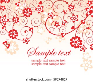 Red greeting card