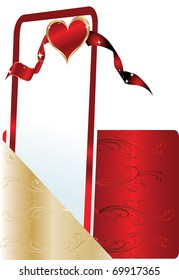 red greeting card