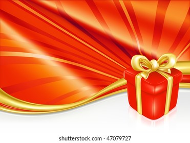 Red greeting Card, mesh