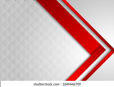 Red and grey abstract corporate background with squares texture. Vector design