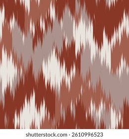 Red grey ikat wave blur, dynamic canvas ornament pattern beautiful grunge hand cloth draw endless colorful stripe seamless abstract ethnic textile ogee fashion print ethnicity