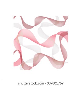 red grey wave curve abstract white background