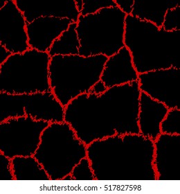 red grid, mesh. abstract cobweb. grunge texture. black background
